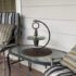 Suspension insulator plow disk bird feeder