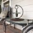 Suspension insulator plow disk bird feeder