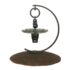 Suspension insulator plow disk bird feeder