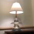 Pyrex insulator table lamp