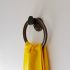 Railroad spike towel ring