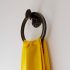 Railroad spike towel ring