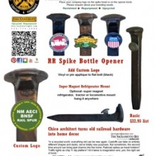RR Spilke Bottle Opener _ Rail Spur