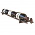 railroad spike wine rack train