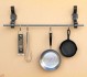 rail anchor pot and pan rack