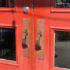 Railroad Anchor Door Handle on excutcheon