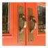 Railroad Anchor Door Handle on excutcheon