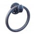 Railroad spike towel ring