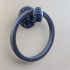 Railroad spike towel ring