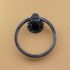 Railroad spike towel ring