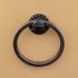 Railroad spike towel ring