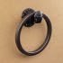 Railroad spike towel ring