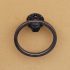 Railroad spike towel ring