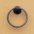 Railroad spike towel ring
