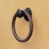 Railroad spike towel ring