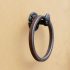 Railroad spike towel ring