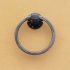 Railroad spike towel ring