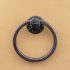 Railroad spike towel ring