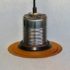 Corruguated can metal hood pendant