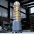 spring coil table lamp