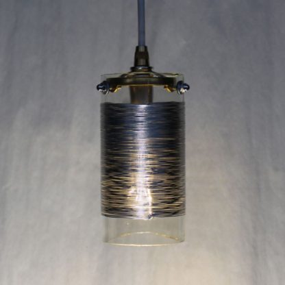 Wire Coil GlassToroid Pendant Light