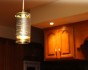 Wire Coil GlassToroid Pendant Light