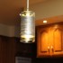 Wire Coil GlassToroid Pendant Light