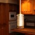 Wire Coil GlassToroid Pendant Light