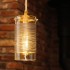 Wire Coil GlassToroid Pendant Light