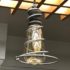 Cowboy Wire Spiral Lariat Pendant Edison Bulb