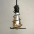 Cowboy Wire Spiral Lariat Pendant Edison Bulb