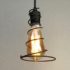 Cowboy Wire Spiral Lariat Pendant Edison Bulb