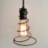 Cowboy Wire Spiral Lariat Pendant Edison Bulb