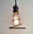 Cowboy Wire Spiral Lariat Pendant Edison Bulb