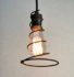 Cowboy Wire Spiral Lariat Pendant Edison Bulb