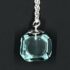 aqua glass Gem pendant made from insulator