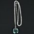 aqua glass Gem pendant made from insulator