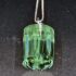 green glass Gem pendant made from insulator