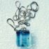 aqua glass Gem pendant made from insulator