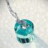 steam punk jewelry Insulator Gem Aqua pendant 1