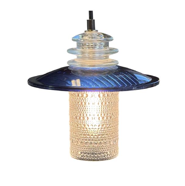 Clear Beaded Glass Globe Pendant Insulator Cap Trafficlight Lens - Image 9