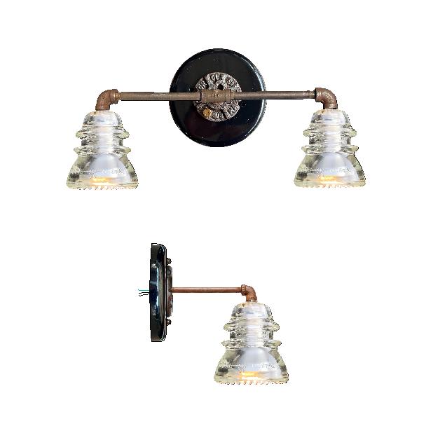 Insulator Light 7" Rusted Metal Hood Ceiling Light or Sconce - Image 8