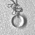 clear glass Gem pendant made from insulator