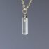 clear glass gem pendant made from insulator
