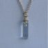 clear glass gem pendant made from insulator