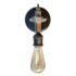connector rod sconce Edison bulb