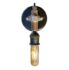 connector rod sconce round bulb