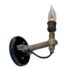 connector rod sconce flame bulb