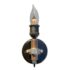 piston connector rod sconce flame bulb