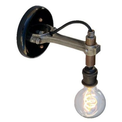 connector rod sconce round bulb